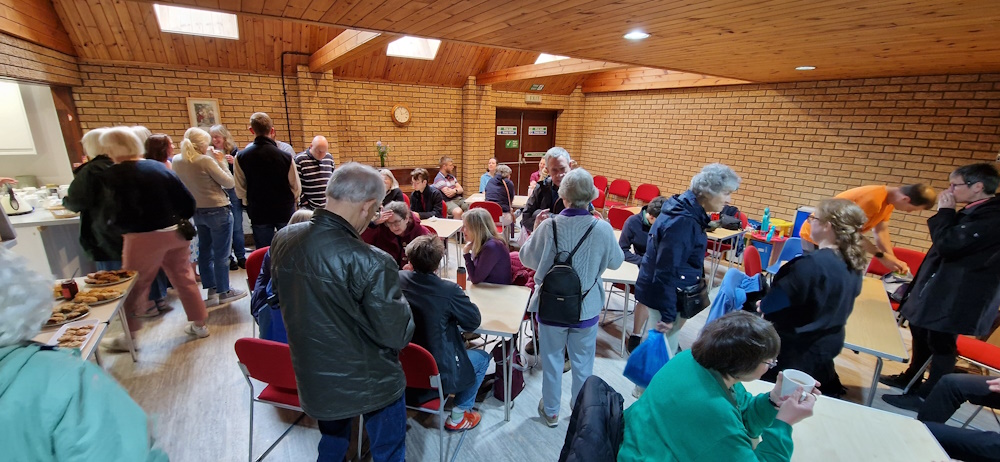 Refreshments in the church hall.